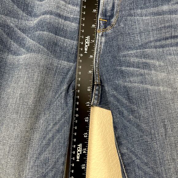 Frame Le Boy Denim Jeans Picadilly Blue Size 27 Distressed Ankle Zip Medium Wash - Picture 14 of 14